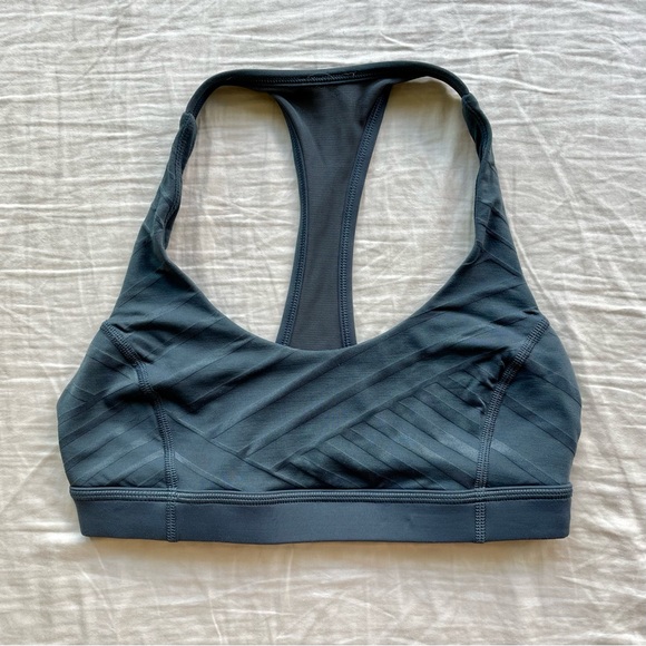 🔥Lululemon Hot Like Agni Bra in Astro Blue, Size 4 - Picture 6 of 8